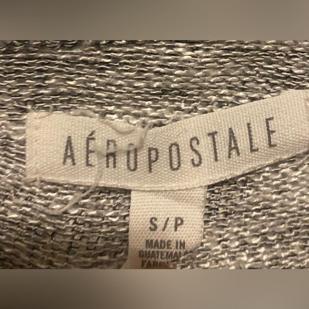 NWOT. Aeropostale Lightweight Cardigan Sweater. Sz. Small. Black/white - Picture 3 of 3